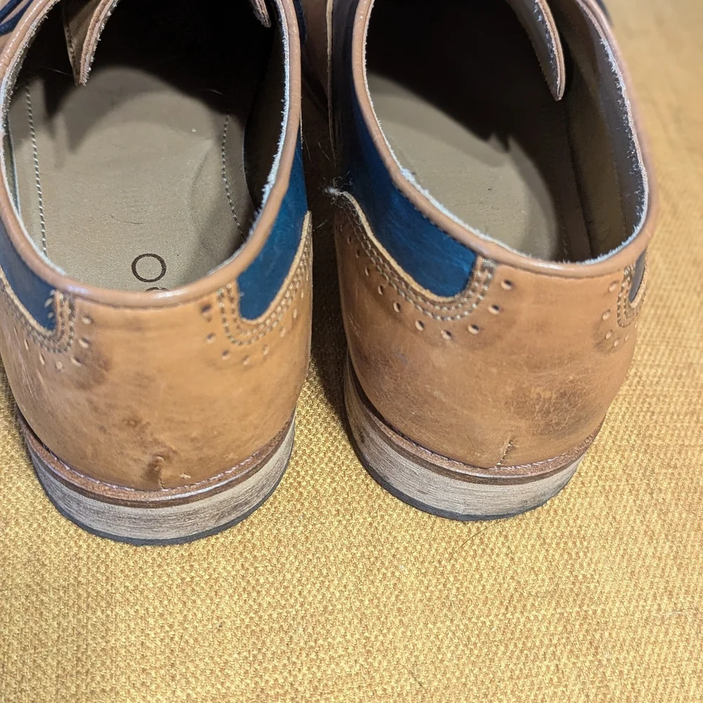 ✨ 4/$15 Aldo Blue and Tan Brogues